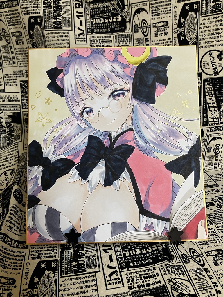 大色紙原画 パチュリー・ノーレッジ