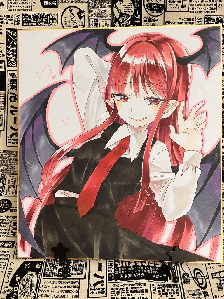 大色紙原画 小悪魔