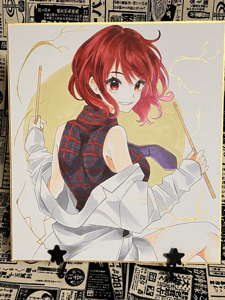 大色紙原画 堀川雷鼓