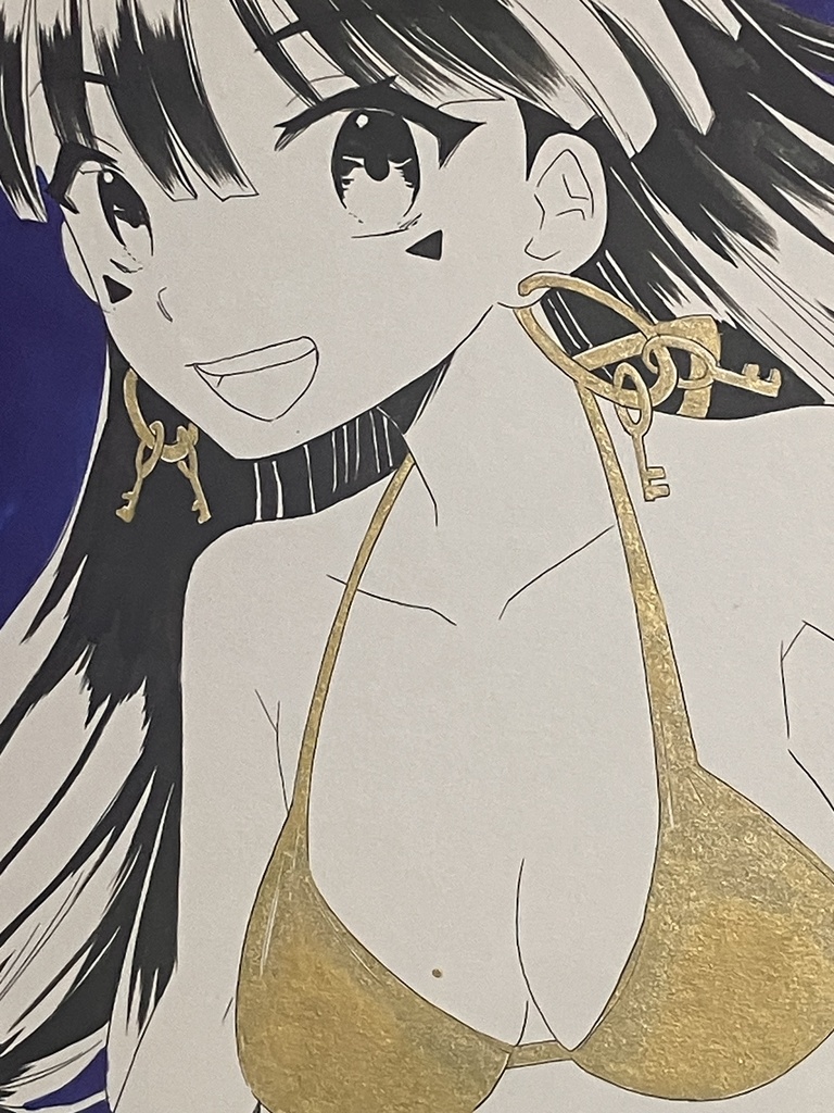 ※難あり紹介文必読 大色紙原画 道神馴子