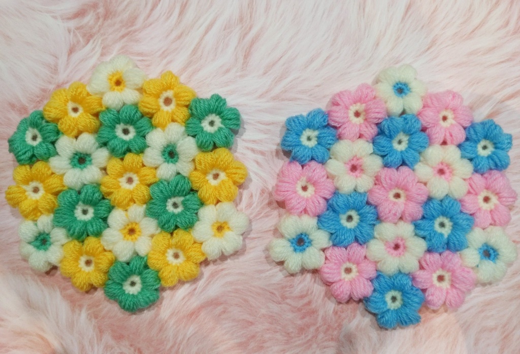 🌼お花のラグマット🐰