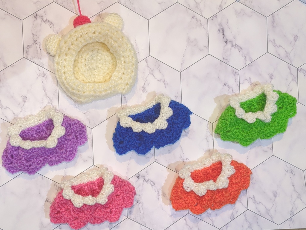 しろくまクリームソーダとプリンちゃん🐻❄️🍮