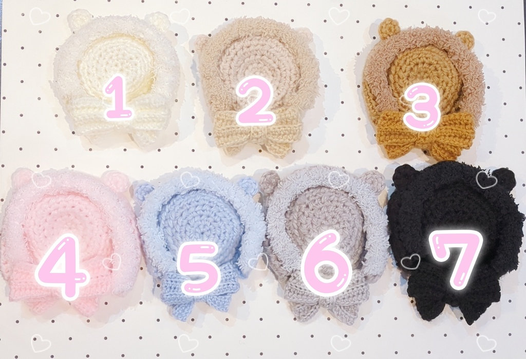 🧸🐰帽子リボンマフラーセット🎀