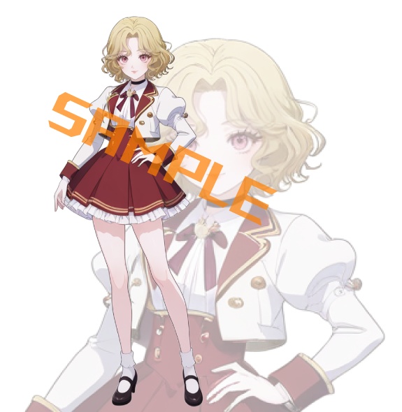 【立ち絵】制服を着た女の子 (2枚)