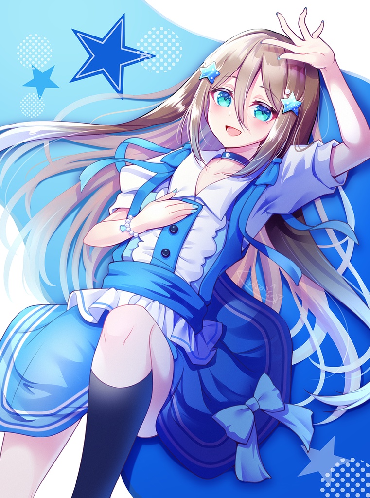 Blue Fragments & Iridescent Blue