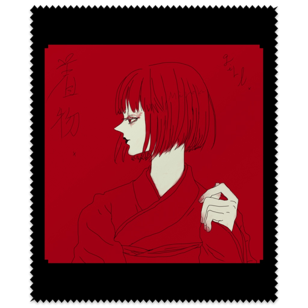 [　着物girl．] 眼鏡拭き．