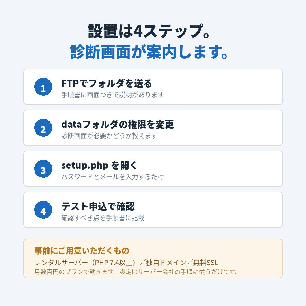 イベント受付+QRチェックイン|申込からQR発行・当日受付まで
