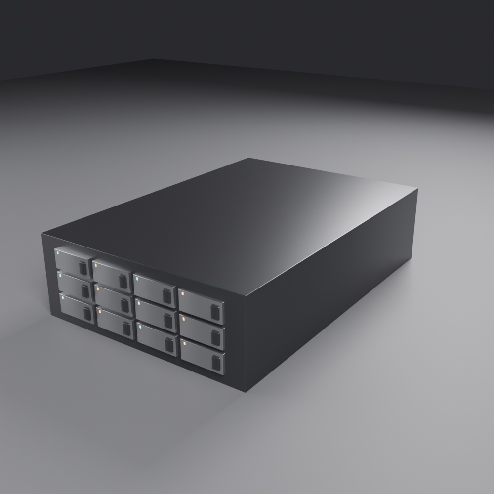 SFラボ サーバー機材セット / Sci-Fi Lab Server & Equipment Props (7 Models)