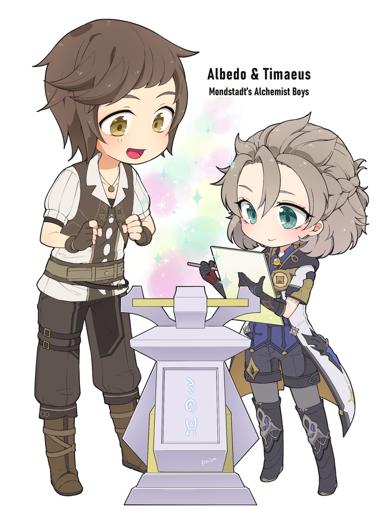 アルベド&ティマイオス ラメ入りアクリルスタンド