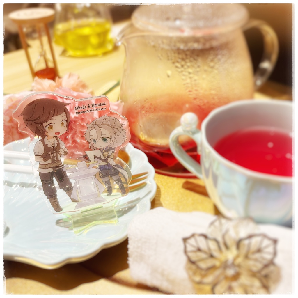 【匿名配送】アルベド&ティマイオス ラメ入りアクリルスタンド