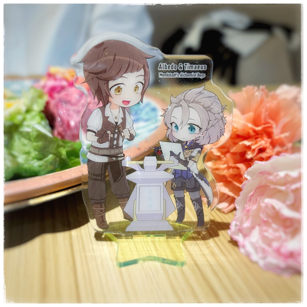 【匿名配送】アルベド&ティマイオス ラメ入りアクリルスタンド