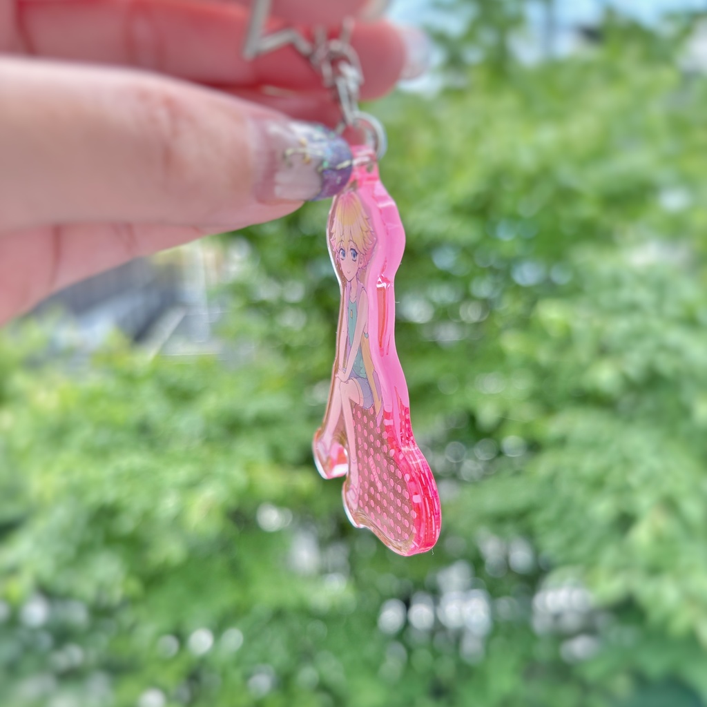 【匿名配送】【創作男の子】りおくんラメ入りアクリルキーホルダー