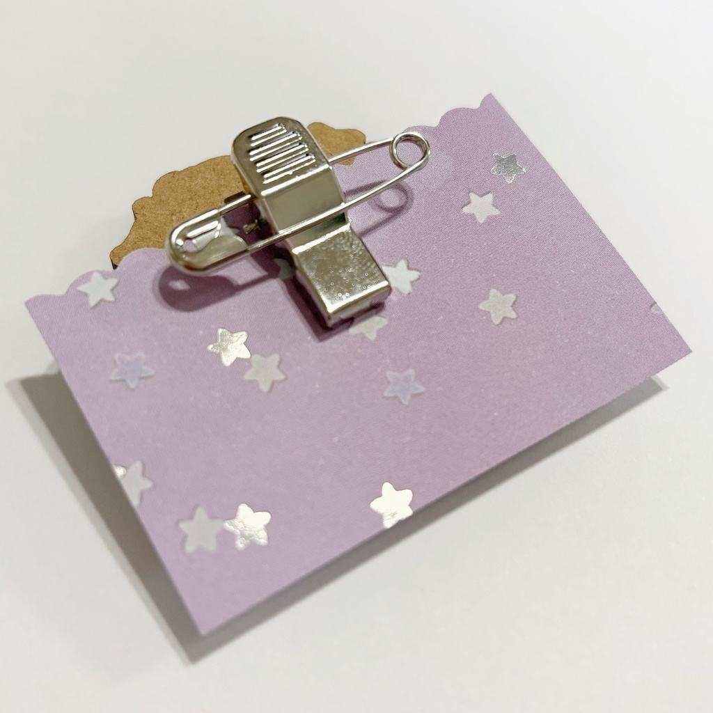 【匿名配送】【創作男の子】りおくん木製クリップバッジ