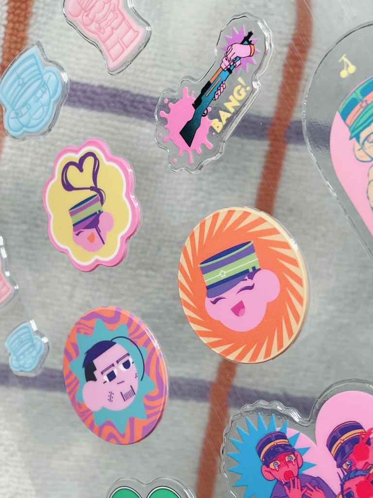 異母兄弟ぷっくりシール