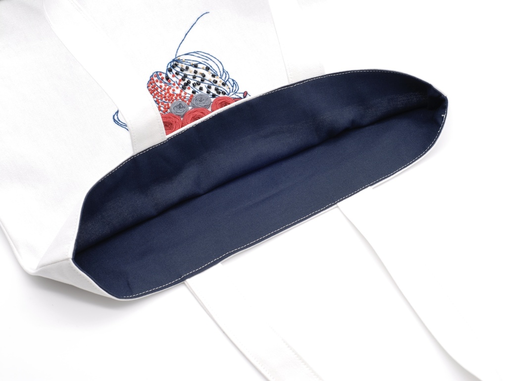 【オーダー】推し色刺繍のトートバッグ