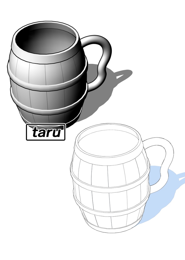 3Dファンタジー風酒場