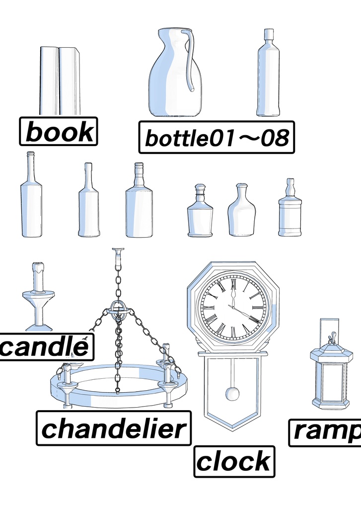 3Dファンタジー風酒場