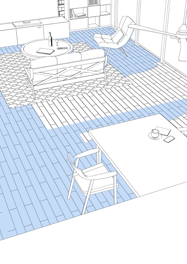 3Dキッチン&リビング