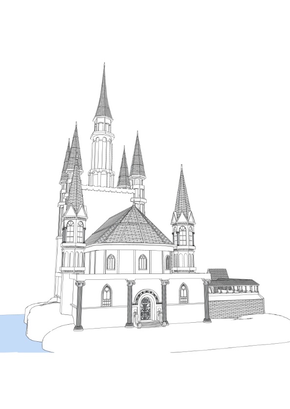 3Dファンタジー風城01~02&宮殿セット