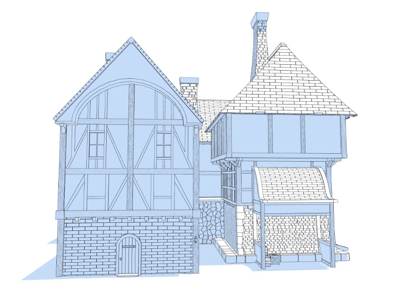 3Dファンタジー風宿屋