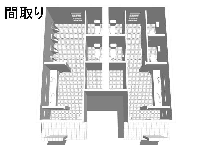 3D公衆トイレセット