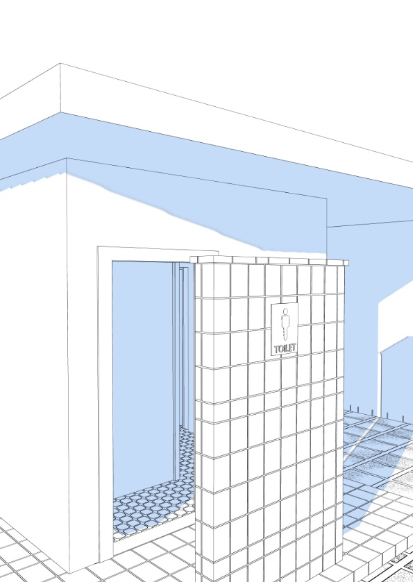 3D公衆トイレセット