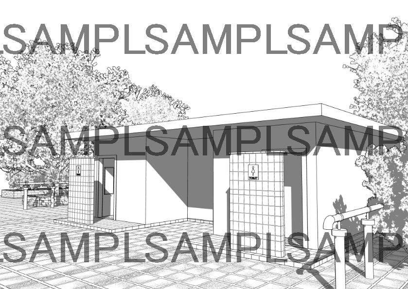 3D公衆トイレセット