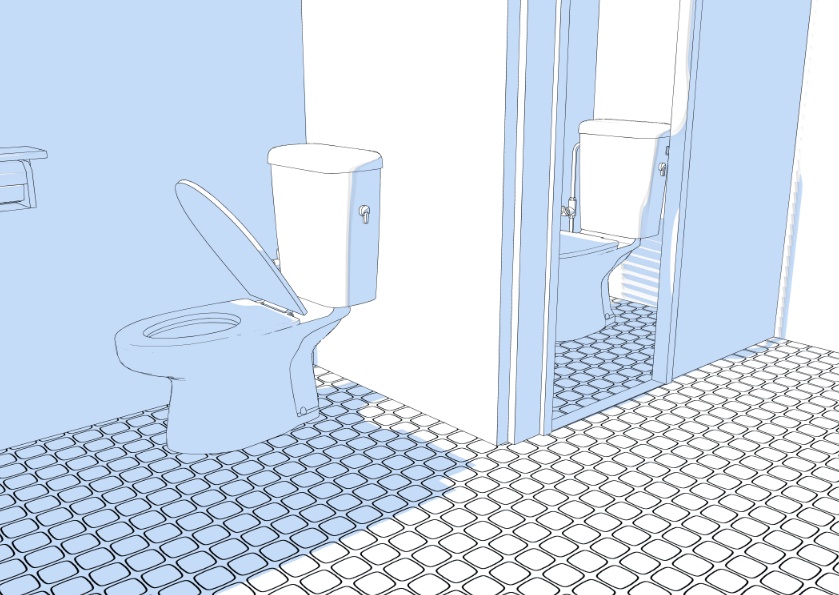 3D公衆トイレセット