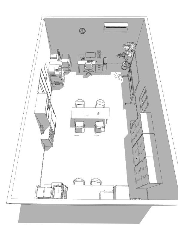 3Dバックルーム