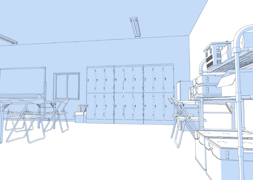 3Dバックルーム