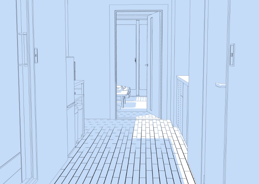 3Dアパート1K