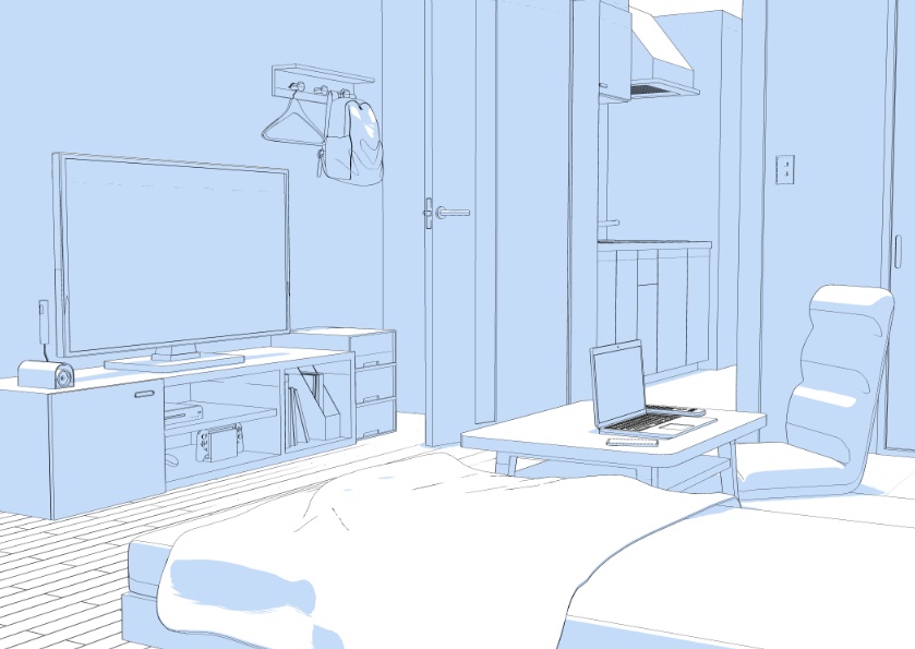 3Dアパート1K
