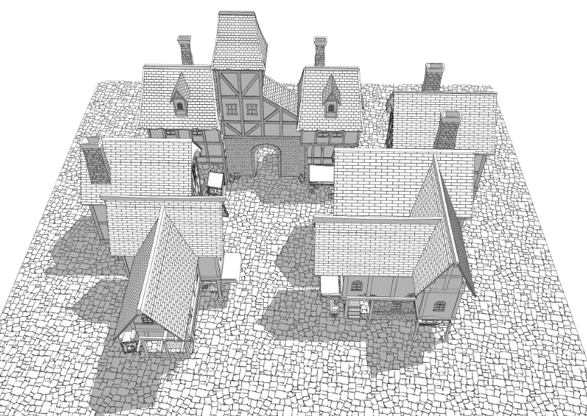 3Dファンタジー風ロケーション01~05セット