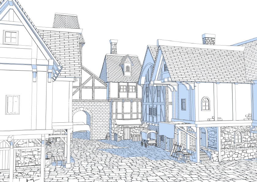 3Dファンタジー風ロケーション01~05セット