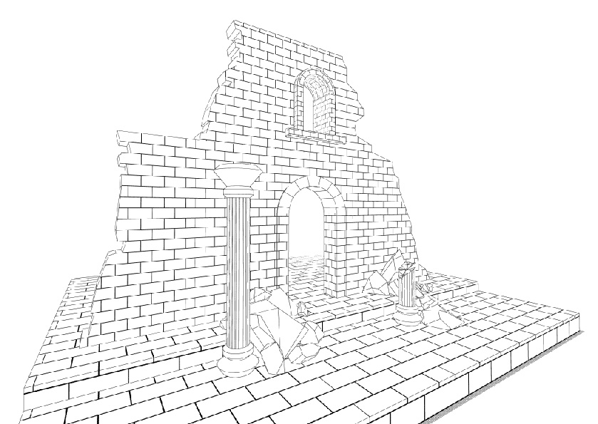 3Dファンタジー風ロケーション01~05セット