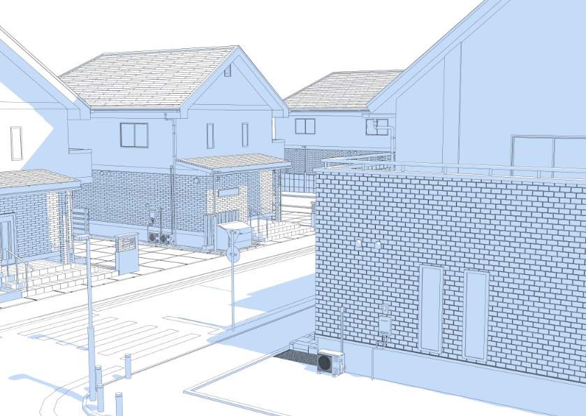 3D住宅街02