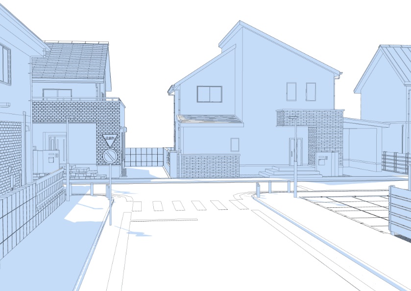 3D住宅街02