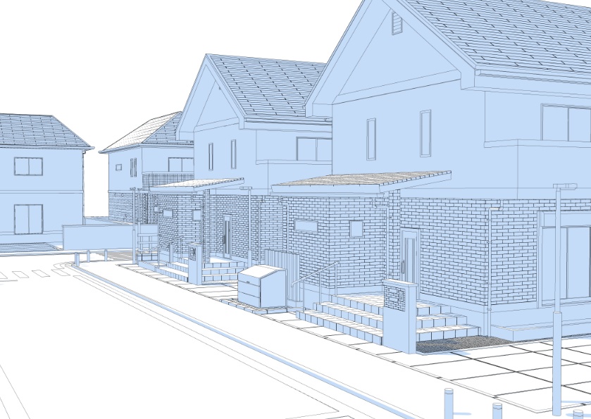 3D住宅街02