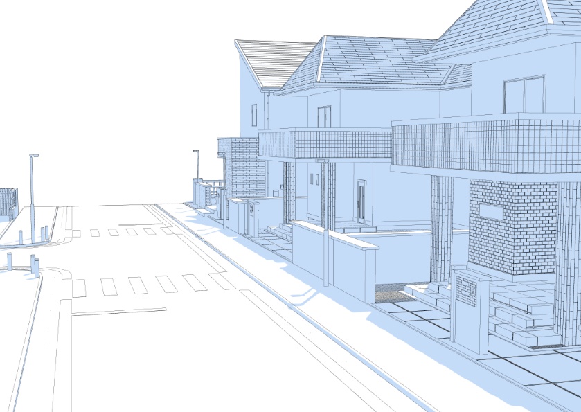 3D住宅街02