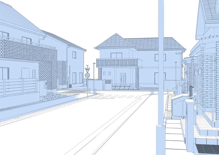 3D住宅街02