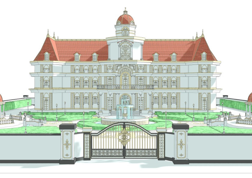 3Dファンタジー風邸宅セット