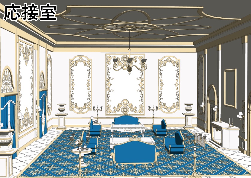 3Dファンタジー風邸宅セット