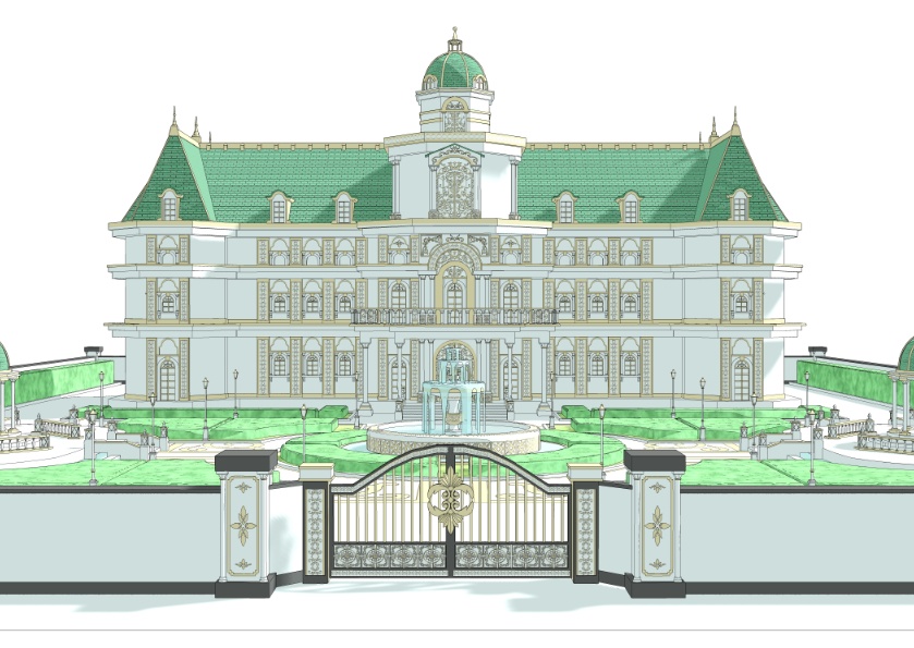 3Dファンタジー風邸宅セット