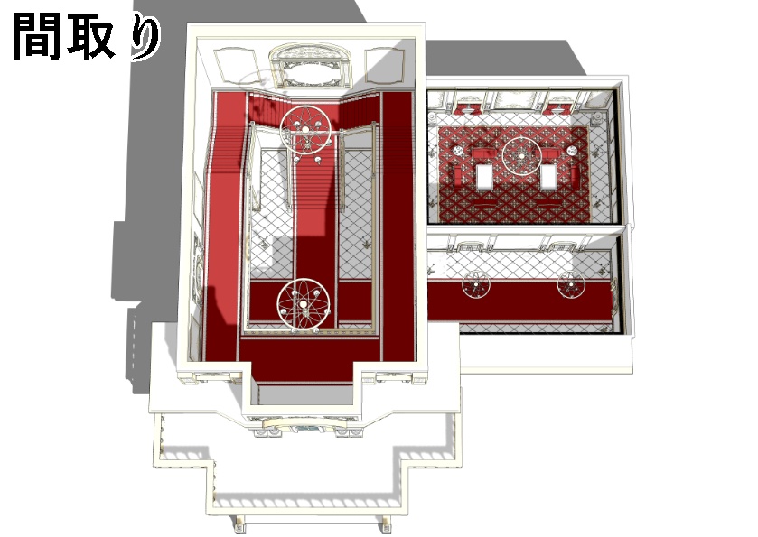 3Dファンタジー風邸宅セット