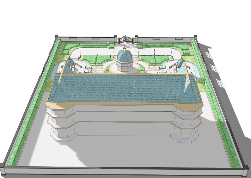 3Dファンタジー風邸宅セット