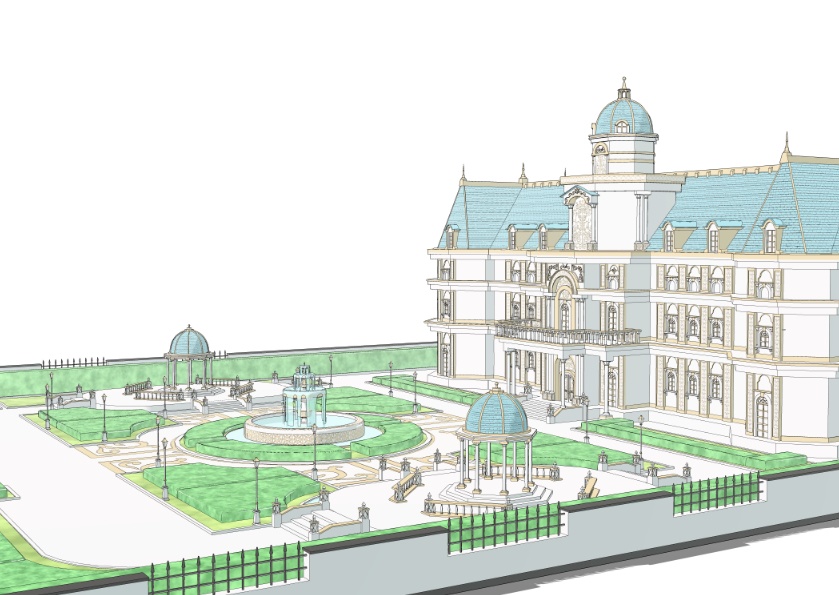 3Dファンタジー風邸宅セット