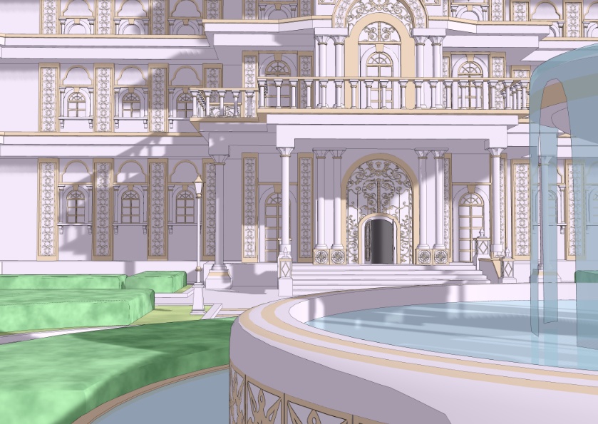 3Dファンタジー風邸宅セット