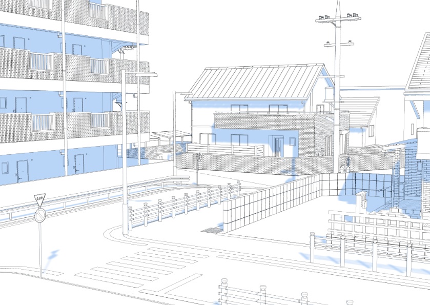 3D住宅街03