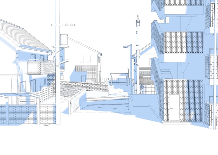 3D住宅街03