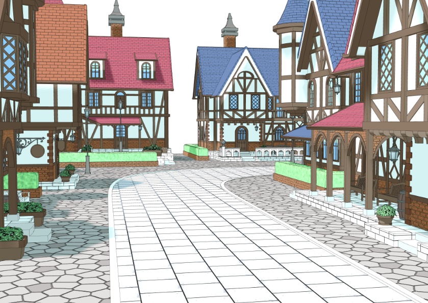 3Dファンタジー風ロケーション18~20セットor単品